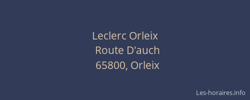 Leclerc Orleix