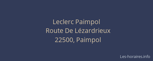 Leclerc Paimpol