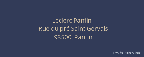 Leclerc Pantin