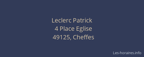 Leclerc Patrick