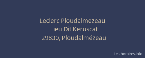 Leclerc Ploudalmezeau