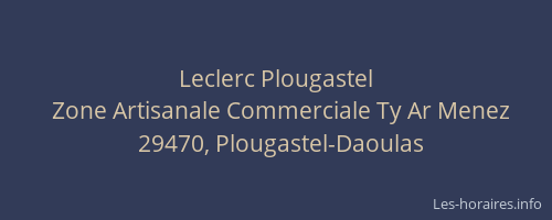 Leclerc Plougastel