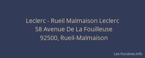 Leclerc - Rueil Malmaison Leclerc