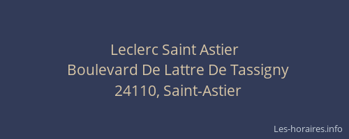 Leclerc Saint Astier