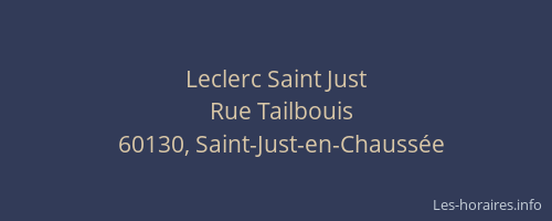 Leclerc Saint Just