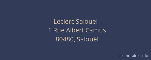 Leclerc Salouel