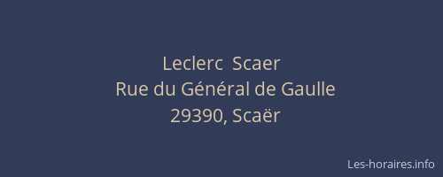Leclerc  Scaer
