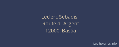 Leclerc Sebadis