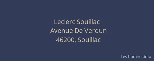 Leclerc Souillac