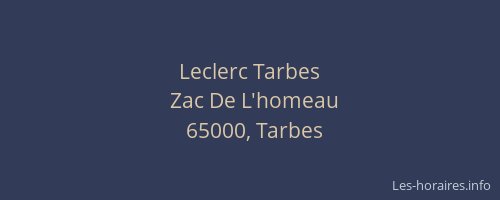 Leclerc Tarbes
