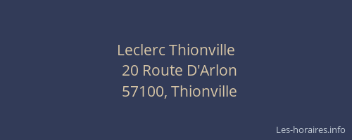 Leclerc Thionville