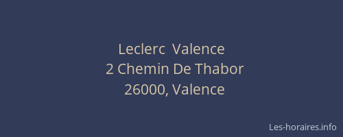 Leclerc  Valence