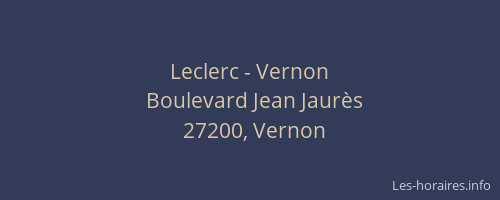 Leclerc - Vernon