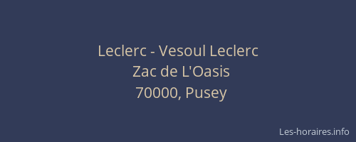 Leclerc - Vesoul Leclerc