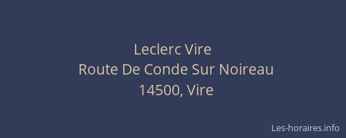 Leclerc Vire