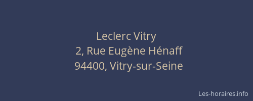 Leclerc Vitry