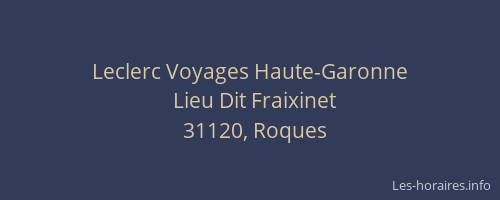 Leclerc Voyages Haute-Garonne