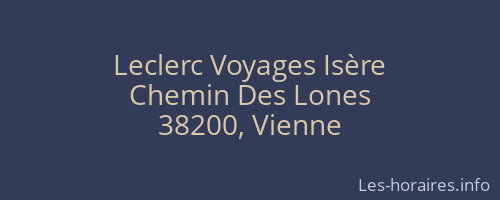 Leclerc Voyages Isère
