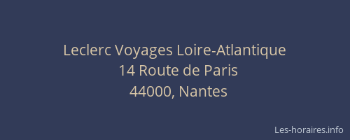 Leclerc Voyages Loire-Atlantique