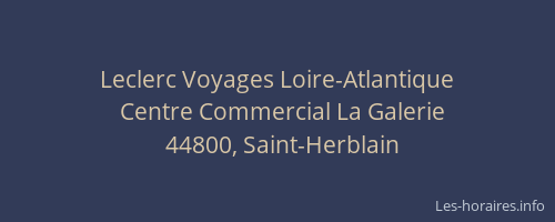 Leclerc Voyages Loire-Atlantique
