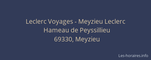 Leclerc Voyages - Meyzieu Leclerc