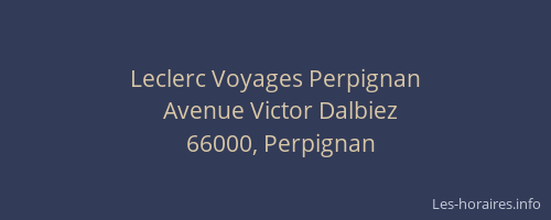 Leclerc Voyages Perpignan