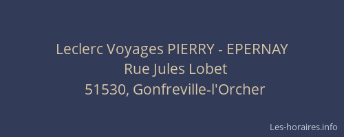 Leclerc Voyages PIERRY - EPERNAY