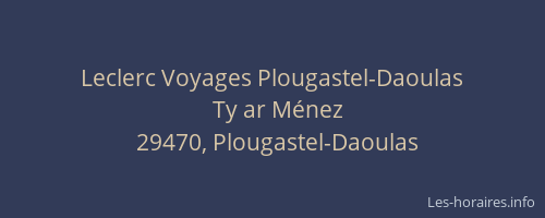Leclerc Voyages Plougastel-Daoulas