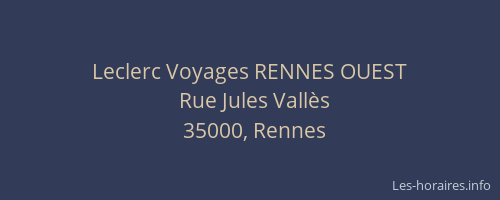 Leclerc Voyages RENNES OUEST