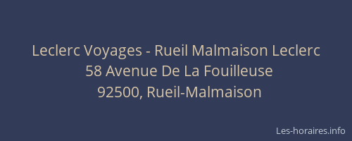 Leclerc Voyages - Rueil Malmaison Leclerc