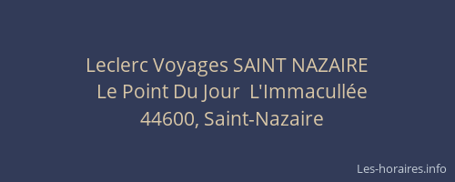 Leclerc Voyages SAINT NAZAIRE