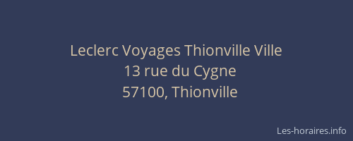 Leclerc Voyages Thionville Ville