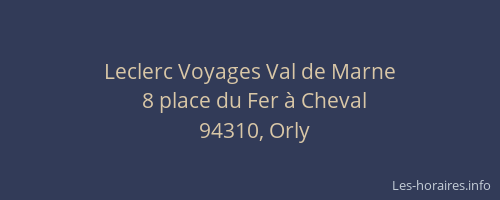 Leclerc Voyages Val de Marne