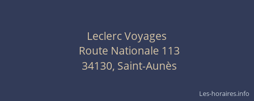 Leclerc Voyages
