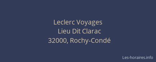 Leclerc Voyages