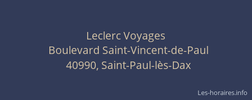 Leclerc Voyages