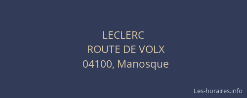 LECLERC