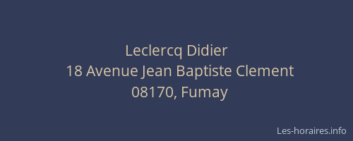 Leclercq Didier