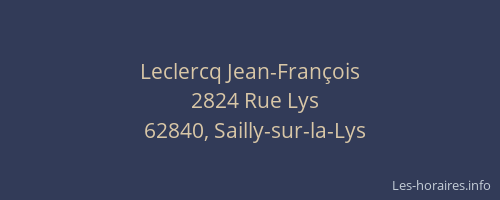Leclercq Jean-Fran&ccedil;ois