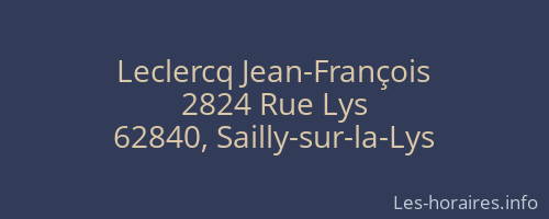 Leclercq Jean-François