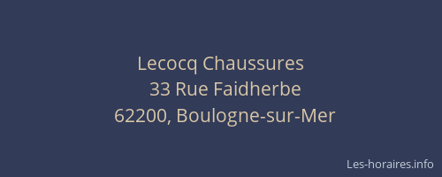 Lecocq Chaussures