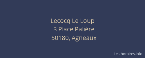 Lecocq Le Loup