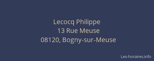 Lecocq Philippe