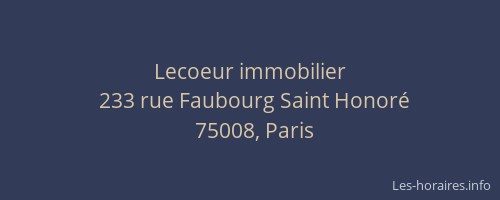 Lecoeur immobilier