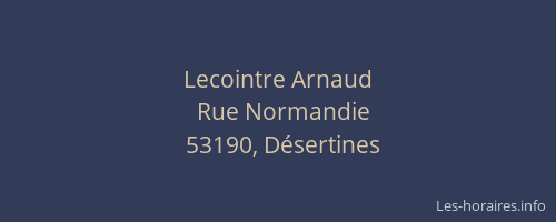 Lecointre Arnaud