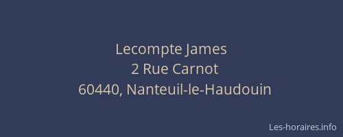 Lecompte James