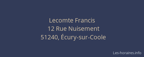 Lecomte Francis