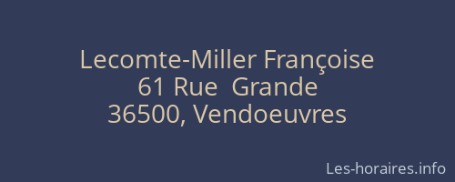 Lecomte-Miller Françoise
