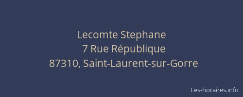 Lecomte Stephane