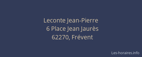 Leconte Jean-Pierre